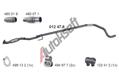 ERNST Výfuková trubka ERN 012478, 012478 ERNST Výfuková trubka ERN 012478, 012478