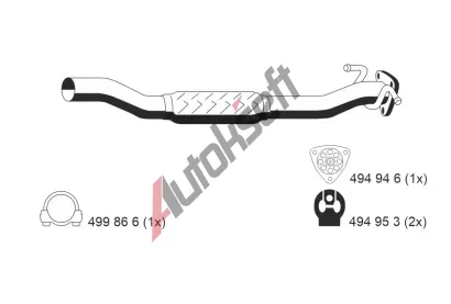 ERNST Vfukov trubka ERN 012485, 012485