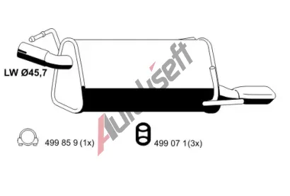 ERNST Zadn� tlumi� v�fuku ERN 033268, 033268