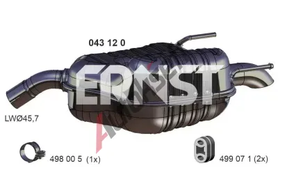 ERNST Zadn tlumi vfuku ERN 043120, 043120