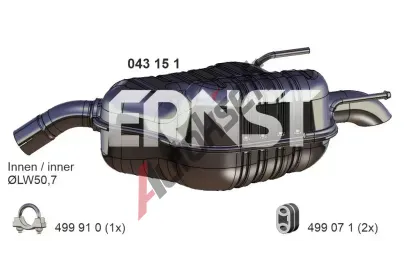ERNST Zadn tlumi vfuku ERN 043151, 043151