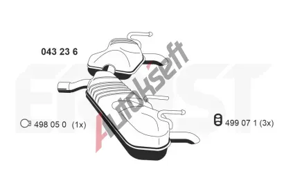 ERNST Zadn tlumi vfuku ERN 043236, 043236