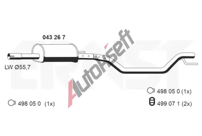 ERNST St�edn� tlumi� v�fuku ERN 043267, 043267