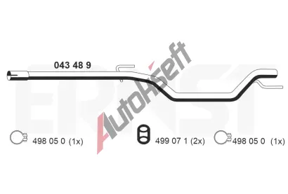 ERNST Vfukov trubka ERN 043489, 043489