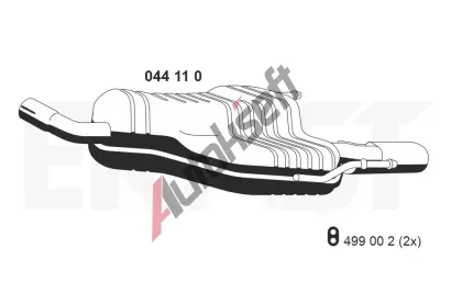 ERNST Zadn� tlumi� v�fuku ERN 044110, 044110