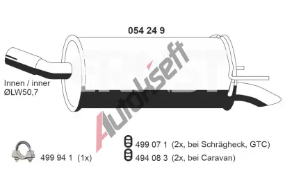 ERNST Zadn tlumi vfuku ERN 054249, 054249