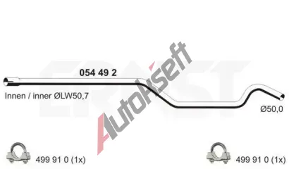 ERNST Vfukov trubka ERN 054492, 054492