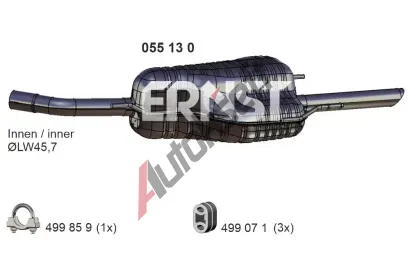 ERNST Zadn tlumi vfuku ERN 055130, 055130