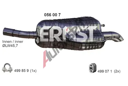 ERNST Zadn tlumi vfuku ERN 056007, 056007