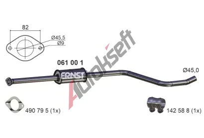 ERNST Stedn tlumi vfuku ERN 061001, 061001