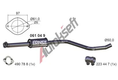 ERNST Stedn tlumi vfuku ERN 061049, 061049