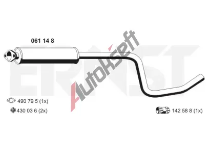 ERNST St�edn� tlumi� v�fuku ERN 061148, 061148