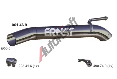 ERNST Výfuková trubka ERN 061469, 061469  ERNST Výfuková trubka ERN 061469, 061469
