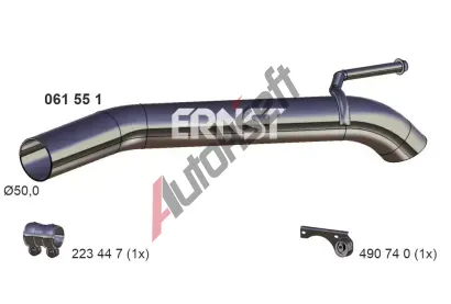 ERNST Výfuková trubka ERN 061551, 061551 ERNST Výfuková trubka ERN 061551, 061551