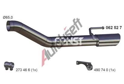 ERNST Vfukov trubka ERN 062527, 062527