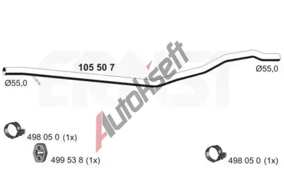 ERNST Výfuková trubka ERN 105507, 105507 ERNST Výfuková trubka ERN 105507, 105507