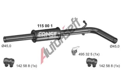 ERNST St�edn� tlumi� v�fuku ERN 115001, 115001