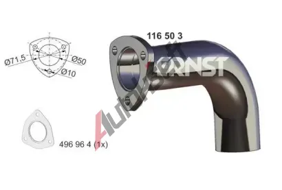 ERNST Vfukov trubka ERN 116503, 116503