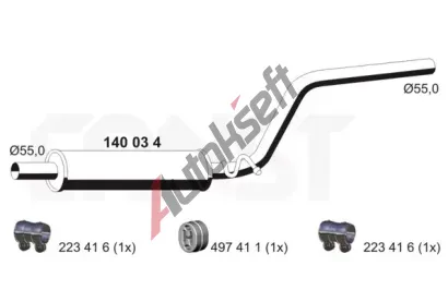 ERNST Stedn tlumi vfuku ERN 140034, 140034
