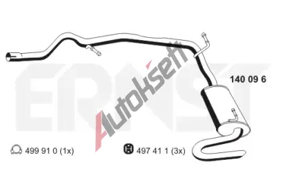 ERNST Zadn� tlumi� v�fuku ERN 140096, 140096