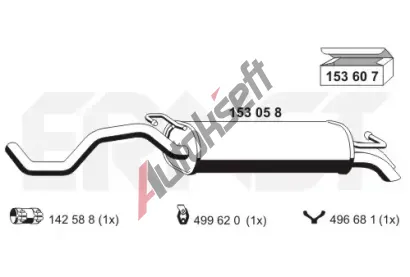 ERNST Zadn tlumi vfuku ERN 153058, 153058