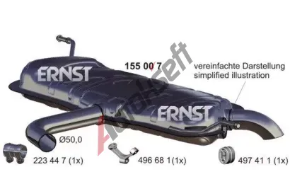 ERNST Zadn tlumi vfuku ERN 155007, 155007