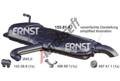 ERNST Zadn tlumi vfuku ERN 155014, 155014