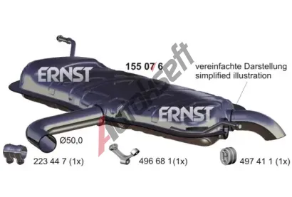 ERNST Zadn tlumi vfuku ERN 155076, 155076