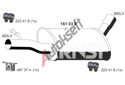 ERNST St�edn� tlumi� v�fuku ERN 161039, 161039