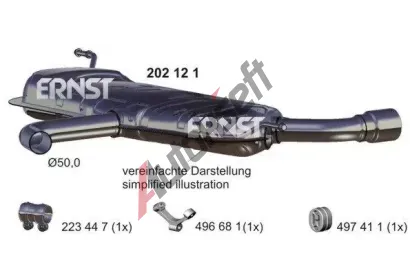 ERNST Zadn tlumi vfuku ERN 202121, 202121