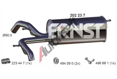 ERNST Zadn� tlumi� v�fuku ERN 202237, 202237