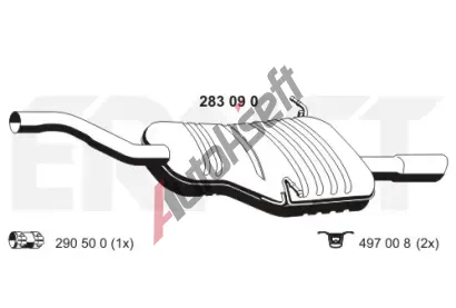 ERNST Zadn� tlumi� v�fuku ERN 283090, 283090