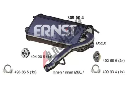 ERNST Zadn tlumi vfuku ERN 309004, 309004