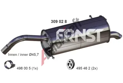 ERNST Zadn tlumi vfuku ERN 309028, 309028