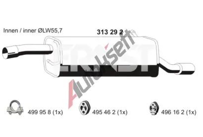ERNST Zadn� tlumi� v�fuku ERN 313292, 313292