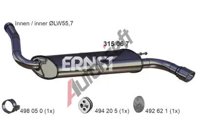 ERNST Zadn tlumi vfuku ERN 315067, 315067