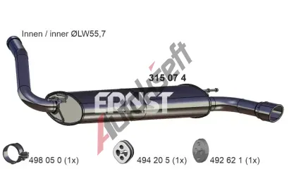 ERNST Zadn tlumi vfuku ERN 315074, 315074