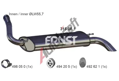 ERNST Zadn tlumi vfuku ERN 315081, 315081