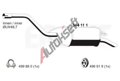 ERNST Zadn� tlumi� v�fuku ERN 344111, 344111