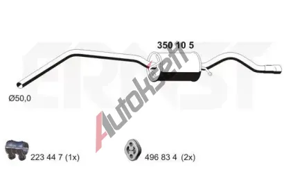 ERNST Zadn tlumi vfuku ERN 350105, 350105