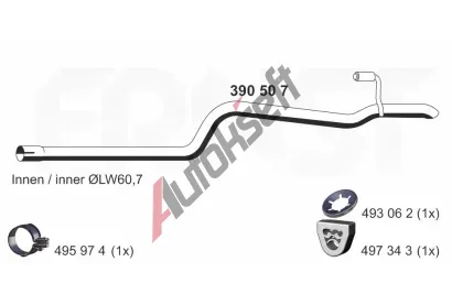 ERNST Vfukov trubka ERN 390507, 390507