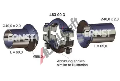 ERNST Opravn sada vfukovho potrub ERN 463003, 463003