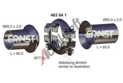 ERNST Opravn sada vfukovho potrub ERN 463041, 463041