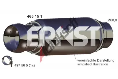 ERNST Opravn potrub katalyztoru ERN 465151, 465151