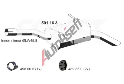 ERNST Zadn� tlumi� v�fuku ERN 501163, 501163