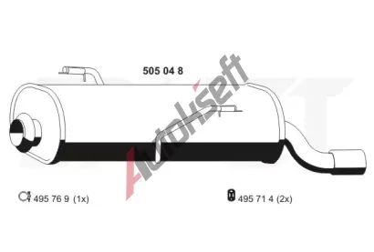 ERNST Zadn tlumi vfuku ERN 505048, 505048