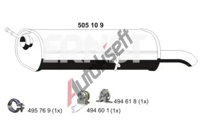 ERNST Zadn tlumi vfuku ERN 505109, 505109