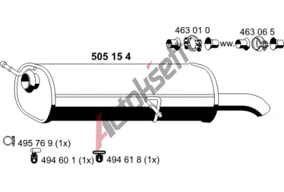 ERNST Zadn tlumi vfuku ERN 505154, 505154