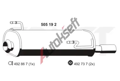 ERNST Zadn tlumi vfuku ERN 505192, 505192