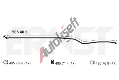 ERNST Vfukov trubka ERN 505406, 505406